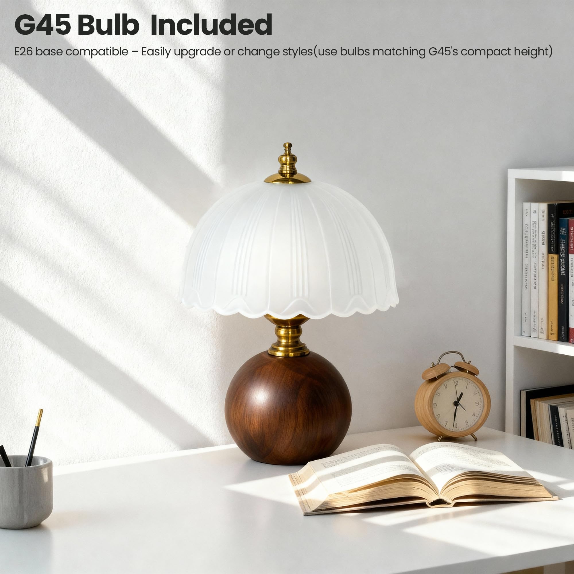 URLIGHTS lamp includes a 6-foot cord for flexible bedside placement.