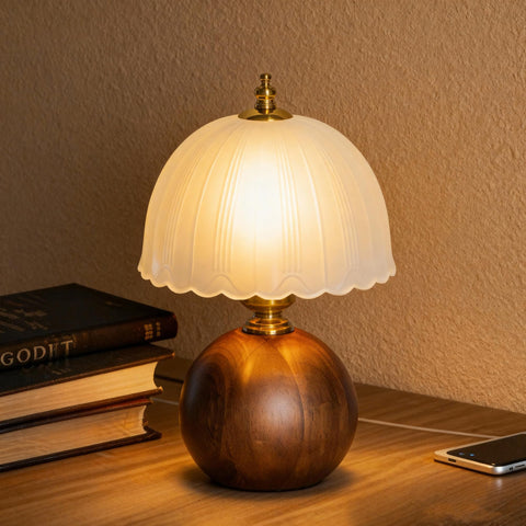 URLIGHTS frosted glass shade provides glare-free ambient lighting.