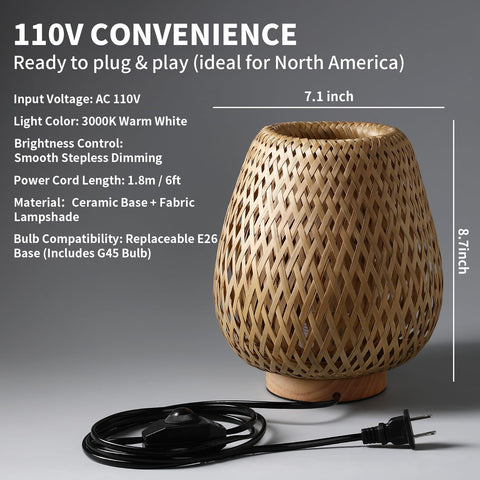 URLIGHTS bulb included for instant ambiance right out of the box.