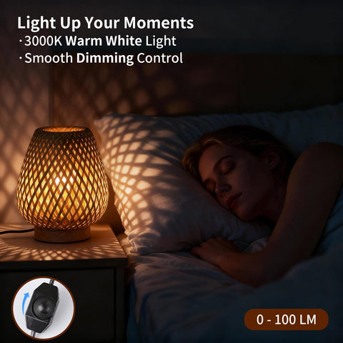 URLIGHTS six-foot power cord enables flexible lamp placement.