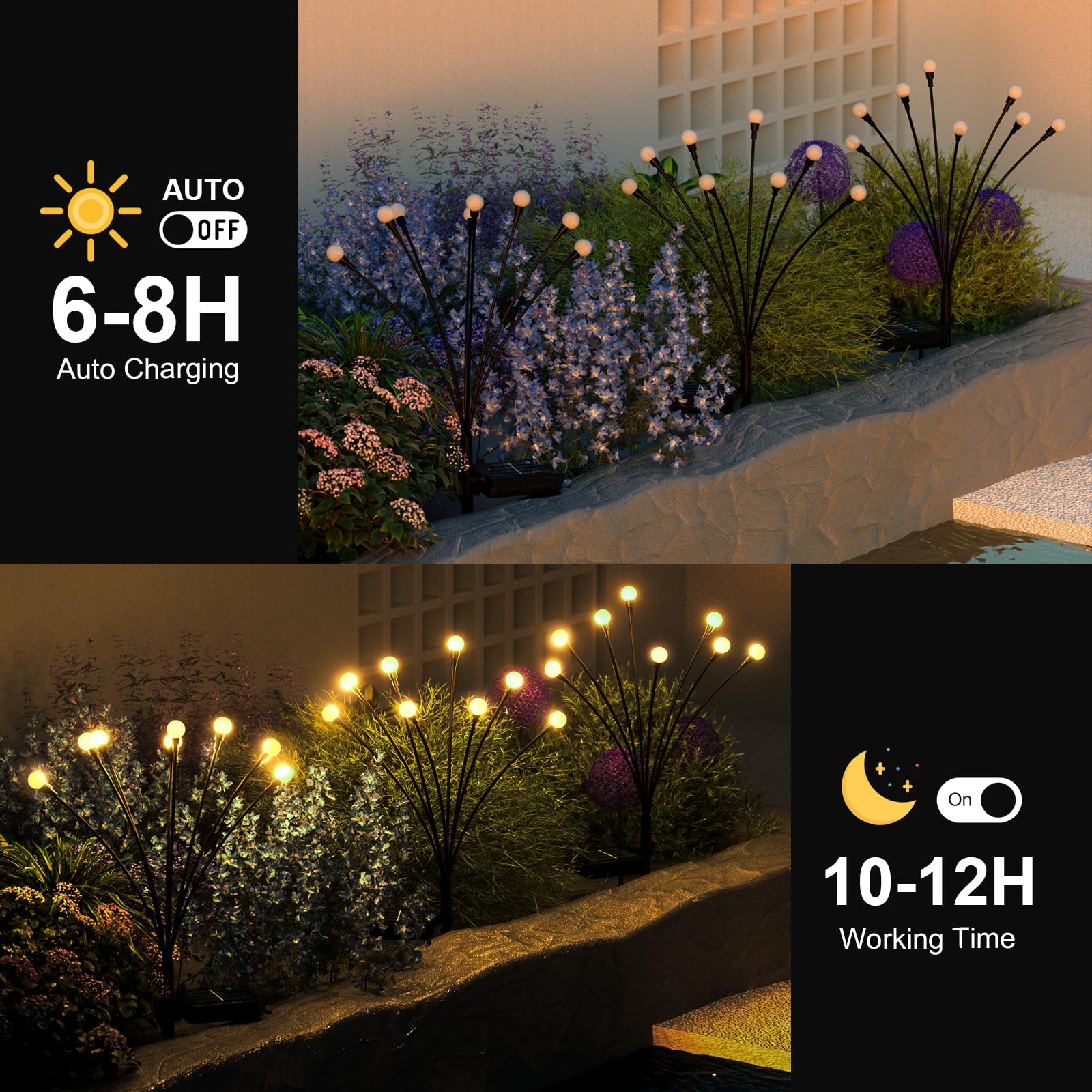 Urllyia Solar Lights no cords mean easy, tool-free installation.
