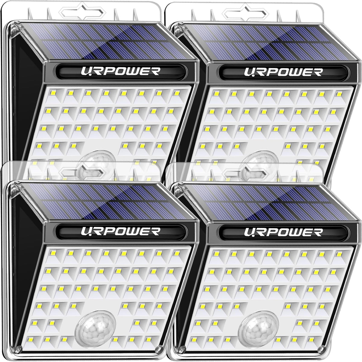 URPOWER Solar Lights Outdoor with 40 LED provides wide, bright front-door illumination.