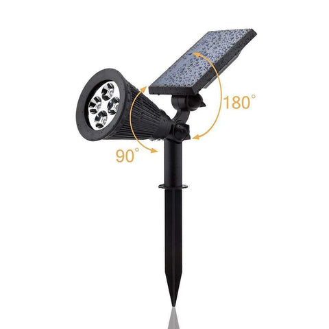 URPOWER warm LED glow highlights trees and statues for inviting outdoor ambiance.