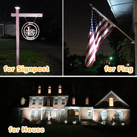 URPOWER Solar Spot Light IP64 weatherproof housing withstands weather