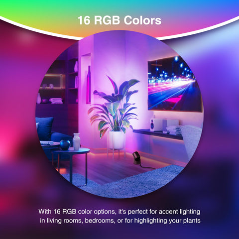 URTOM adjustable-angle uplight highlights artwork or centerpieces anywhere.