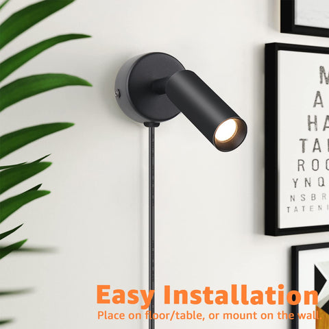 URTOM indoor spotlight mounted on wall for ambient accent.