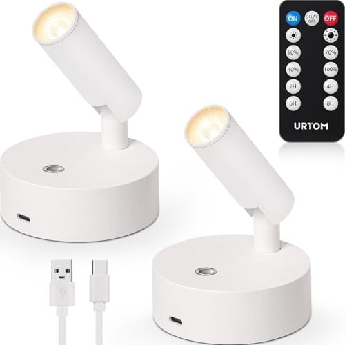 URTOM wireless spot light with remote adds flexible accent lighting to indoor spaces