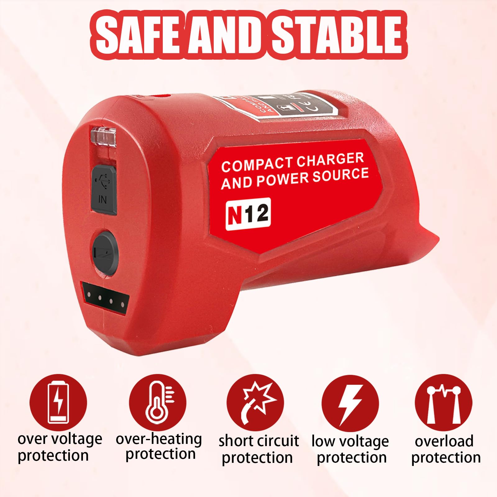 URUN M-12 compatibility covers Milwaukee M-12 batteries and listed models