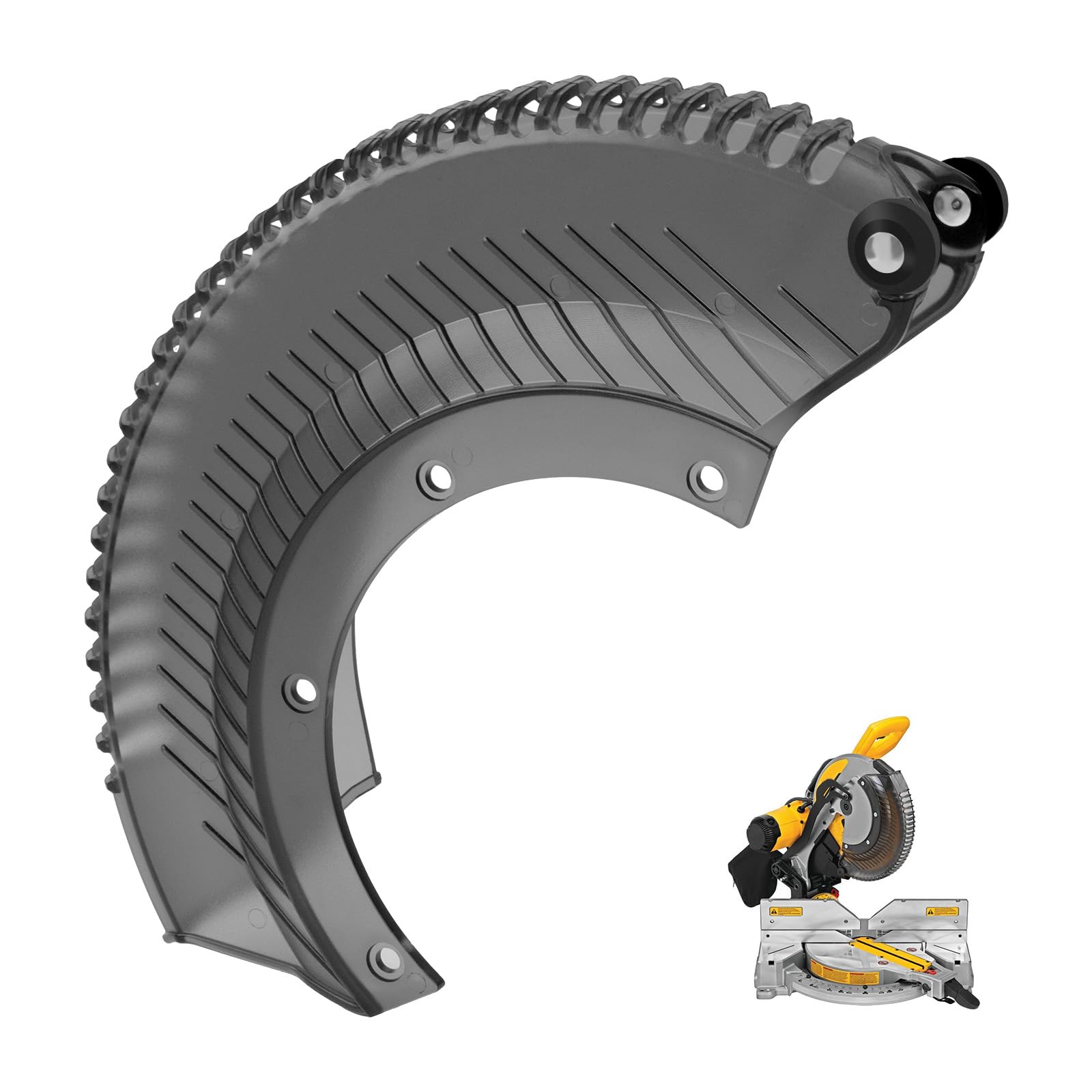 URYKEC N027988 lower guard on DeWalt DWS780, front view for safer cutting