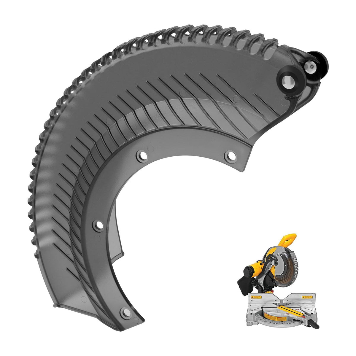 URYKEC N027988 lower guard on DeWalt DWS780, front view for safer cutting