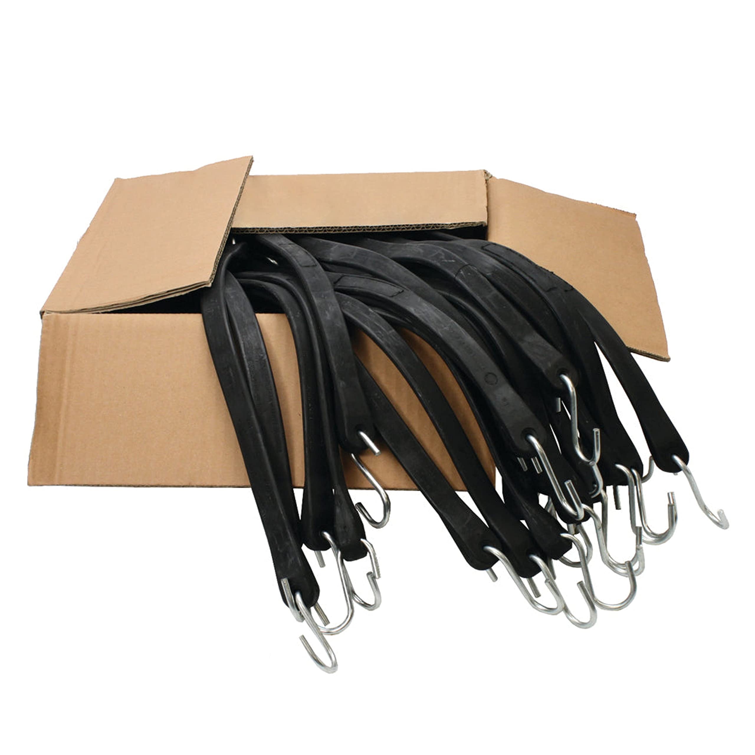 US Cargo Control bungee cords securing cargo across trailers, tarps, and campers.