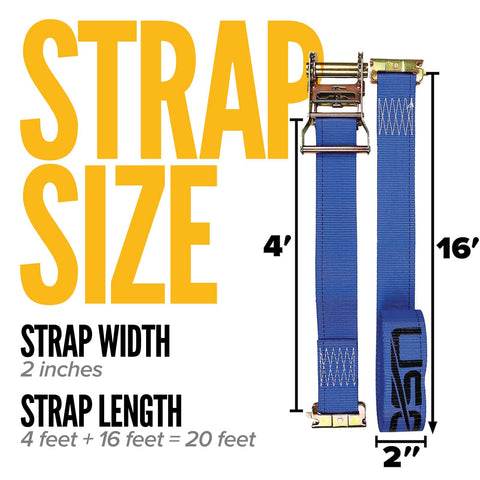 Spring E-fitting hook on US Cargo Control strap enables fast automatic locking and release.