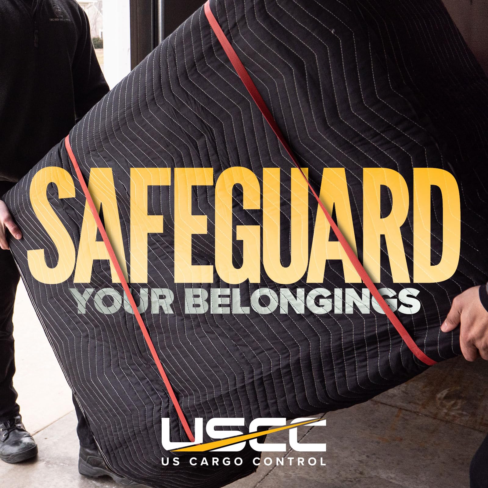 US Cargo Control heavy-duty blanket used in warehouse for cargo padding
