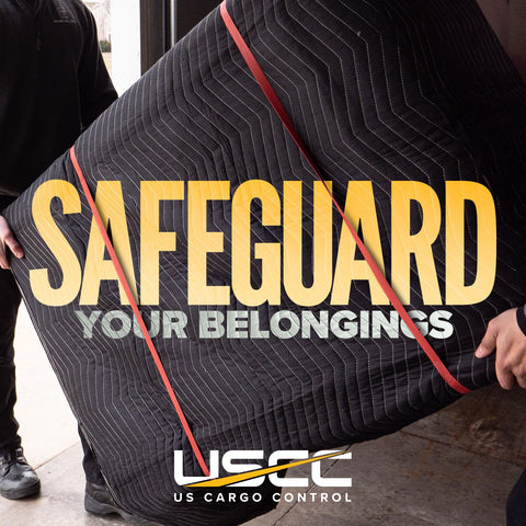 US Cargo Control heavy-duty blanket used in warehouse for cargo padding