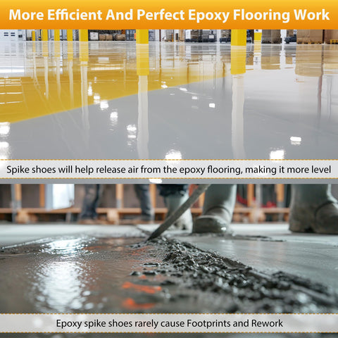 US:E spike shoes may reduce touch-ups and bubbles during epoxy coatings.