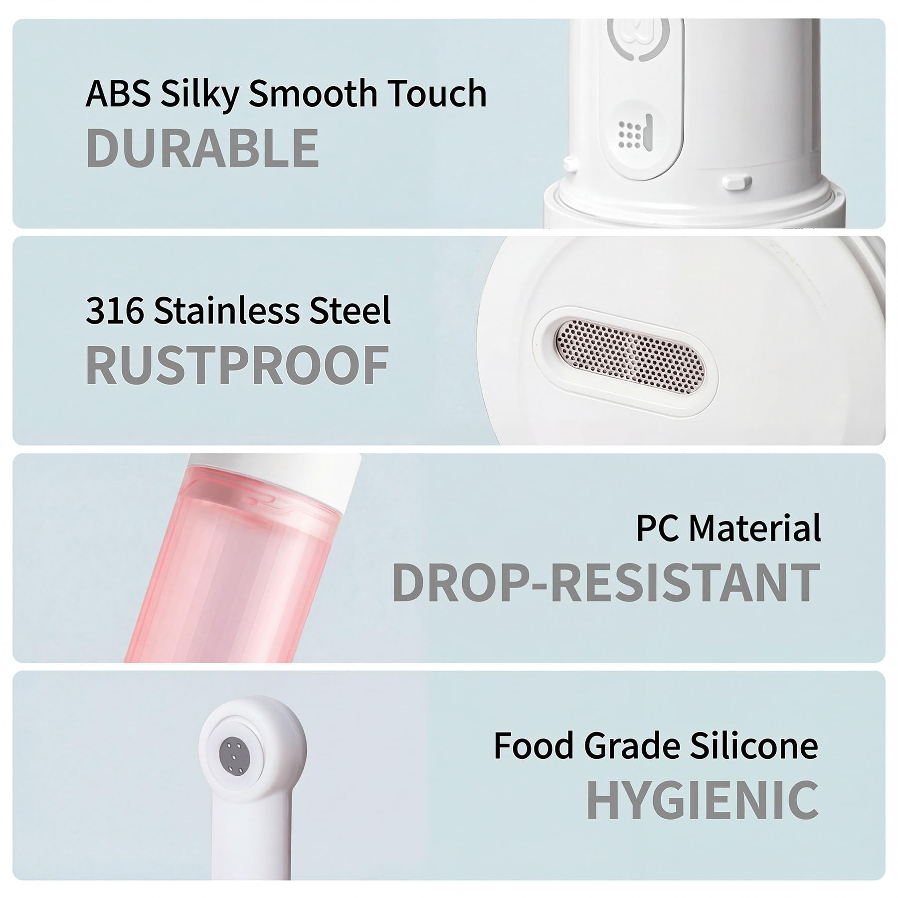 US-VIVIV stainless steel filter helps reduce impurities during use.