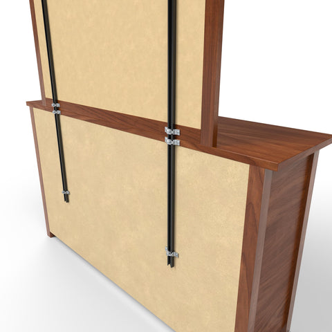 USA Bed Support Co installation-guide bracket shown for quick setup.