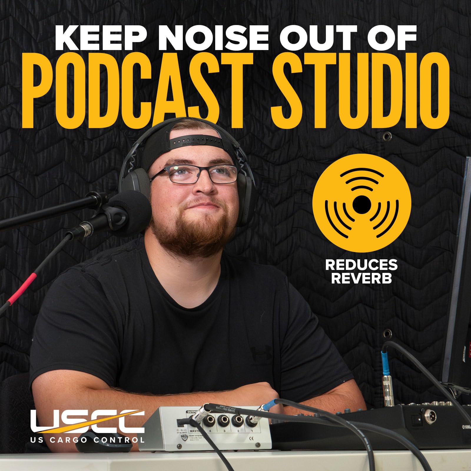 US Cargo Control black blanket blends with decor while providing practical sound absorption.