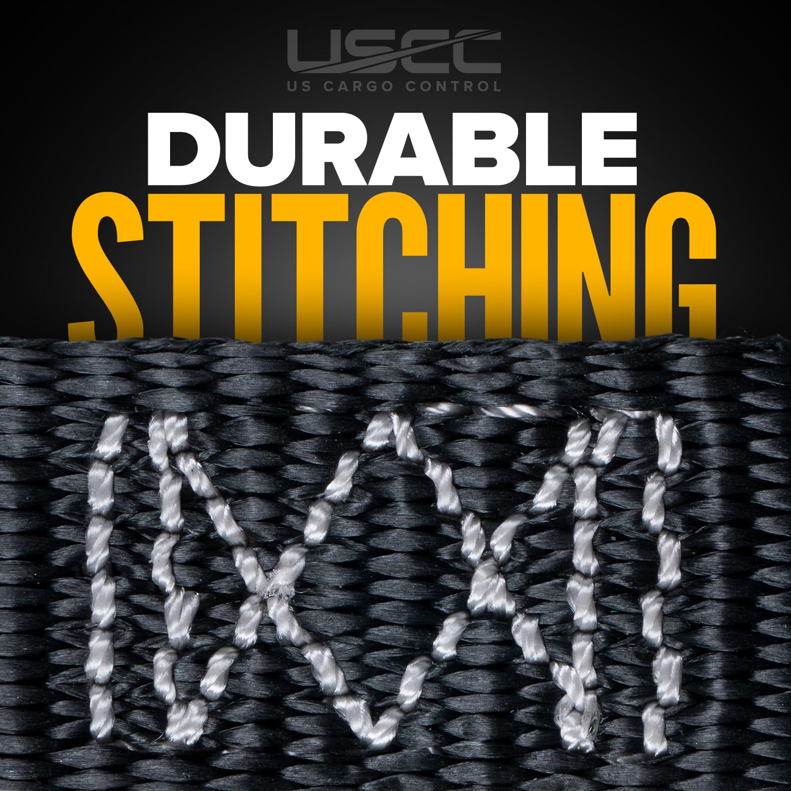 US Cargo Control strap securing boat gear in harsh environments