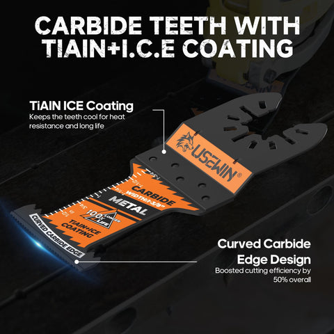 UseWin blade with TiAlN ICE coating boosts sharpness and durability for tough materials.