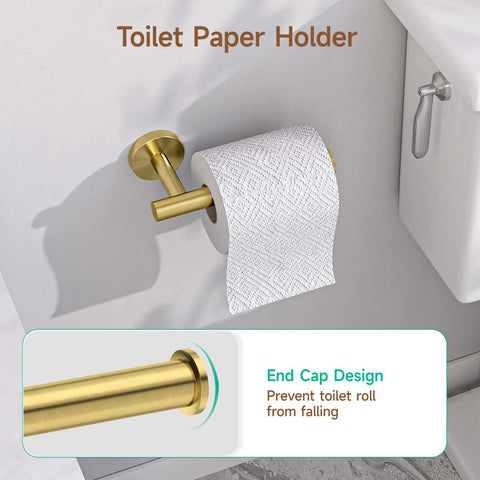 USHOWER brushed gold robe hook adds hanging space in style