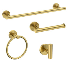 USHOWER brushed gold towel bar 18in for organized towels