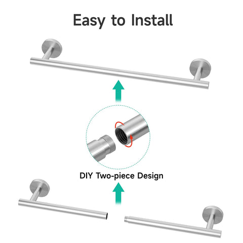 USHOWER 304 stainless steel construction highlights corrosion resistance for moist environments