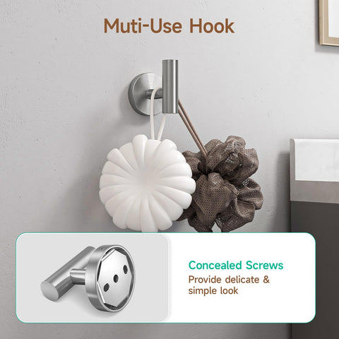 USHOWER concealed screws provide clean lines and style.