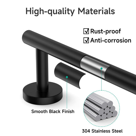 USHOWER wall-mounted bracket system enables easy, clean installation.