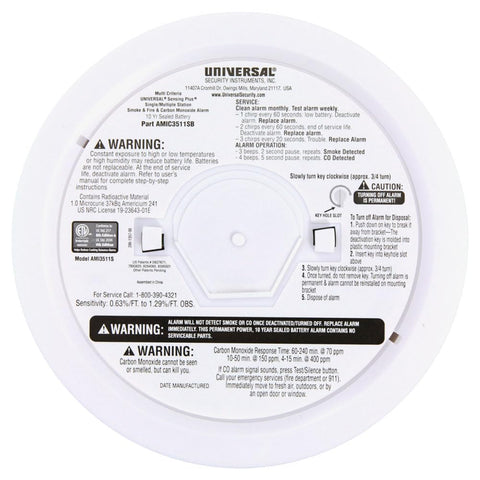 USI AMIC3511SB Sensing Plus LED indicator highlights alert visibility