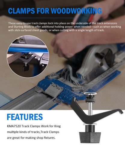 USSKYBOY KMA7520 knurled locking nuts provide quick, secure tightening.