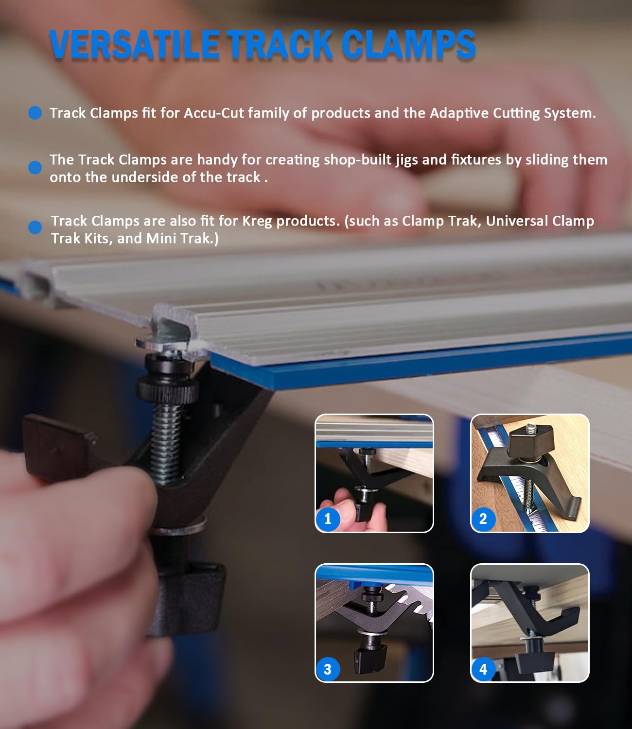 USSKYBOY KMA7520 threaded knobs enable easy adjustment during setup.