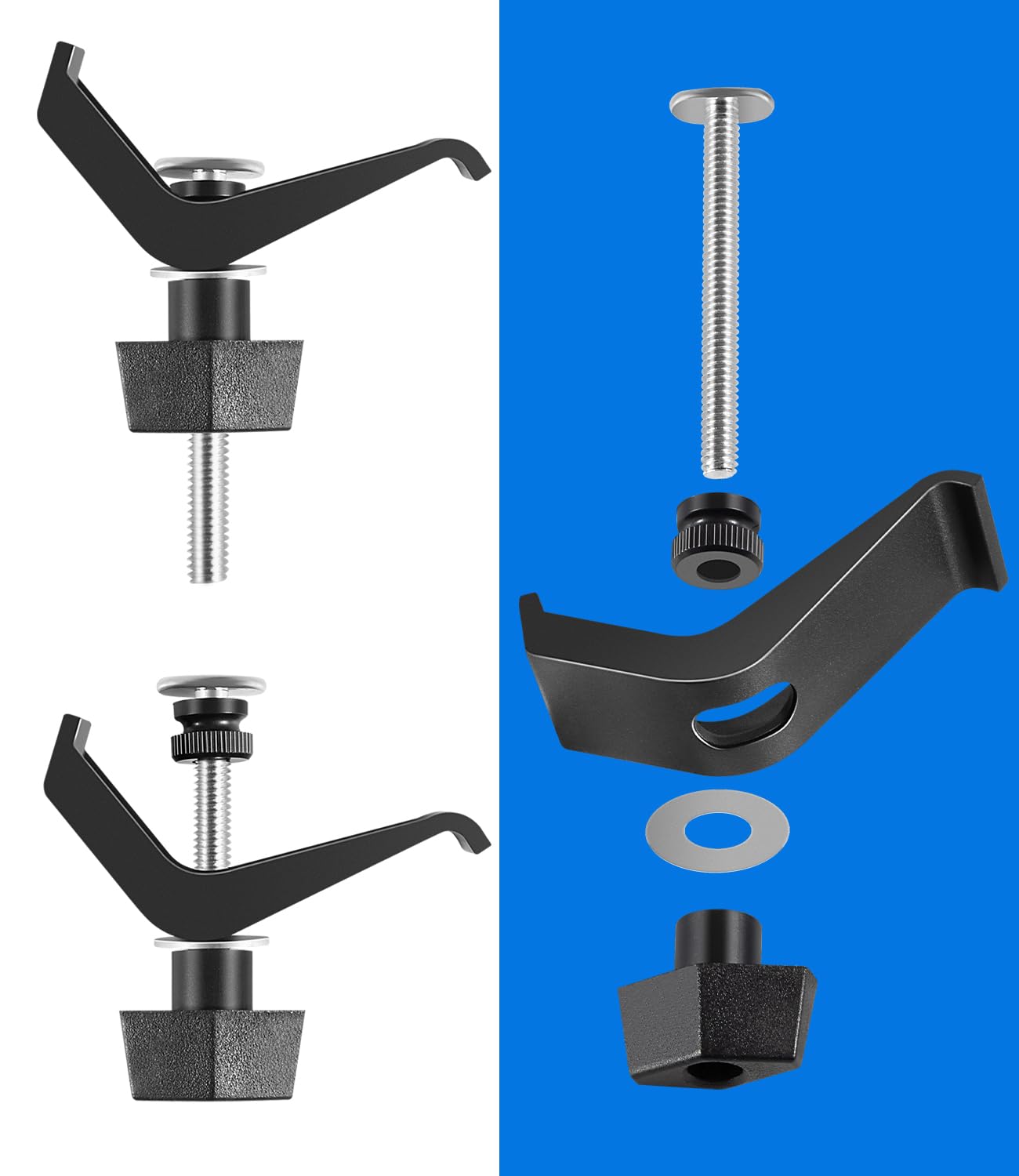 USSKYBOY KMA7520 track clamps in action securing a panel.