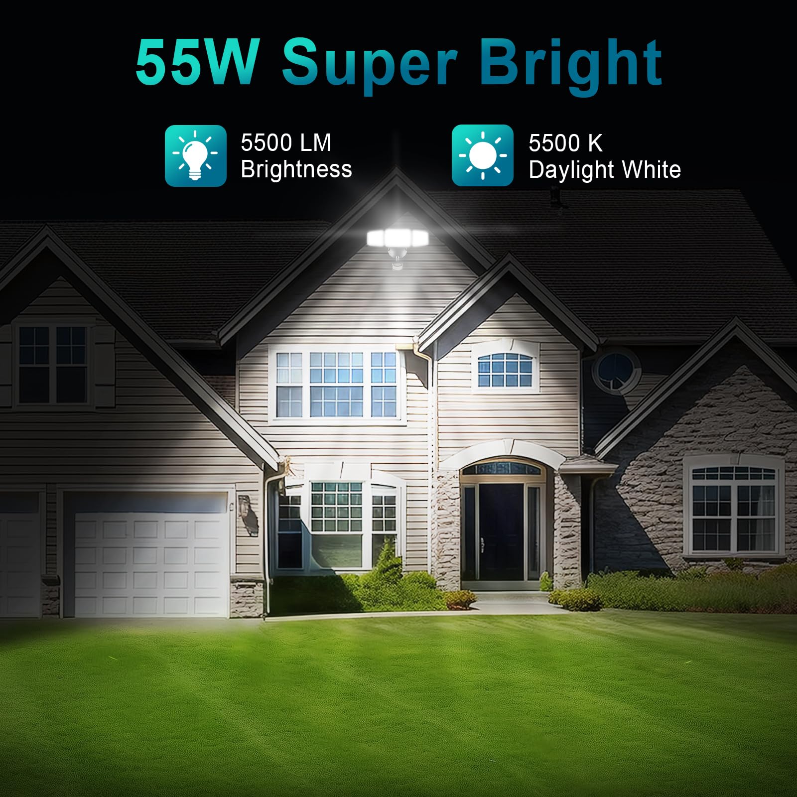 USTELLAR motion sensor reaches 60 feet with wide 180-degree coverage.