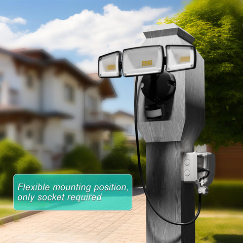 USTELLAR dusk-to-dawn mode automatically lights paths at dusk.