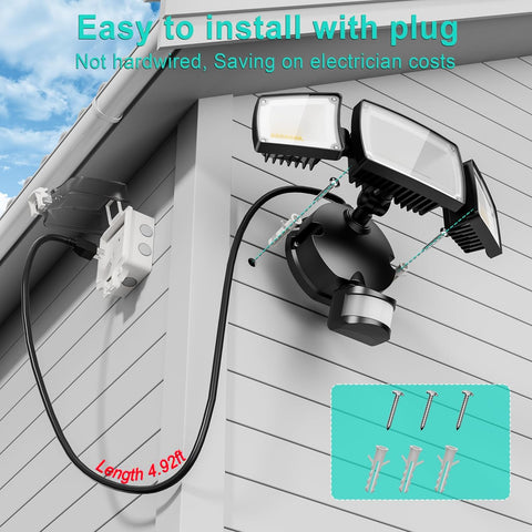 USTELLAR flood light remote control for quick, convenient adjustments.