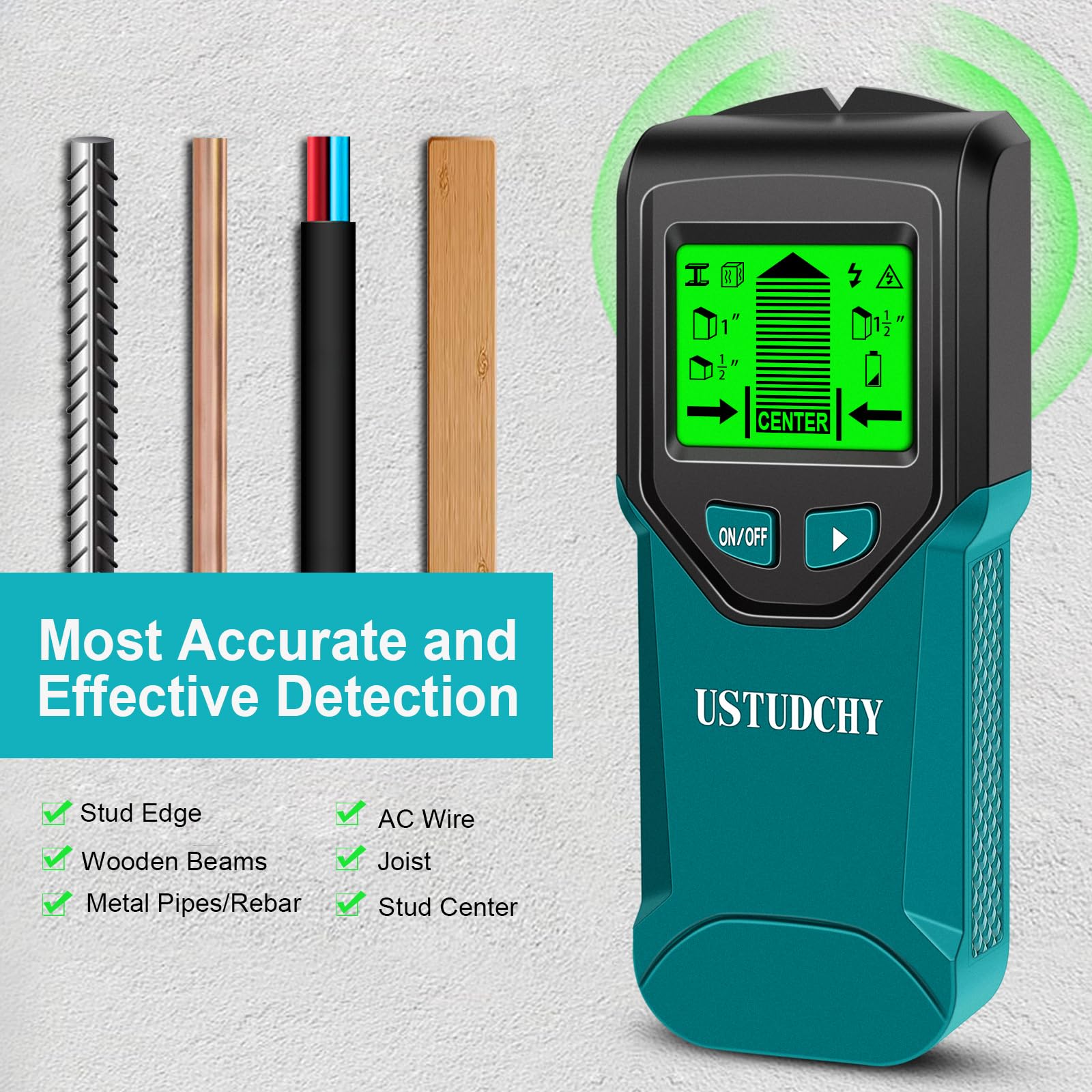 USTUDCHY AC voltage warning keeps you safe while mounting.