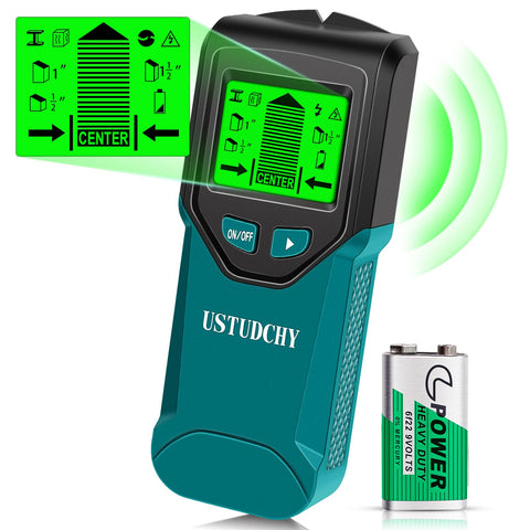 USTUDCHY stud finder with digital LCD display for precise wall locating.
