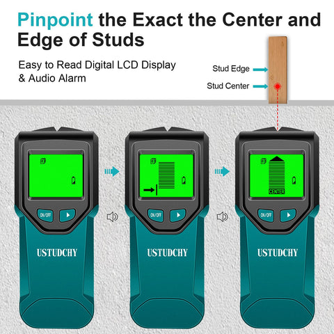 USTUDCHY ergonomic anti-slip handle for comfortable scanning.