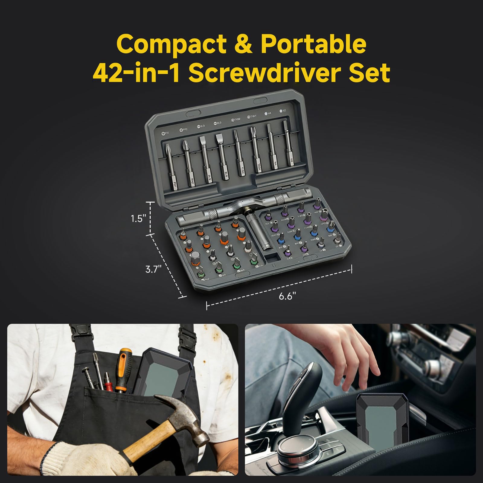 USUAUU 32 short bits for electronics work and precision tasks.
