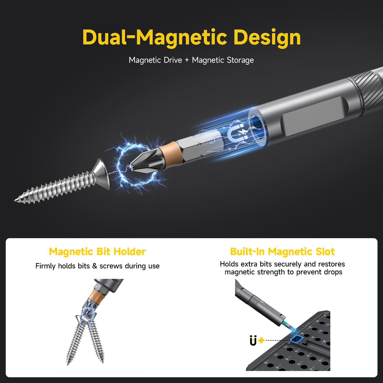 USUAUU detachable handle extension enabling ergonomic reach.