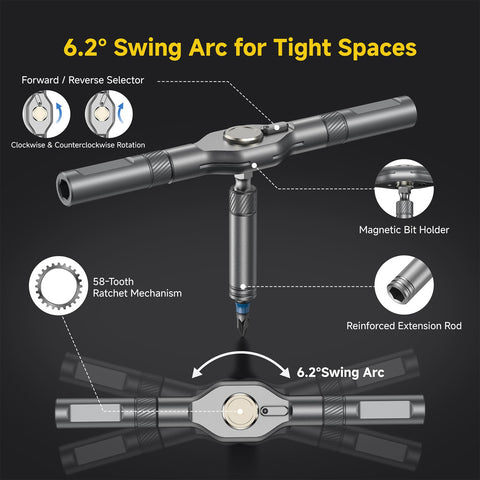 USUAUU magnetic tips hold screws securely during work.