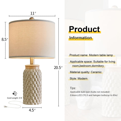 USumkky bedroom and living room lamps create cozy ambience on nightstands.