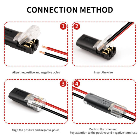 UT-LNTELA LED strip connectors compatible with low voltage lighting installations