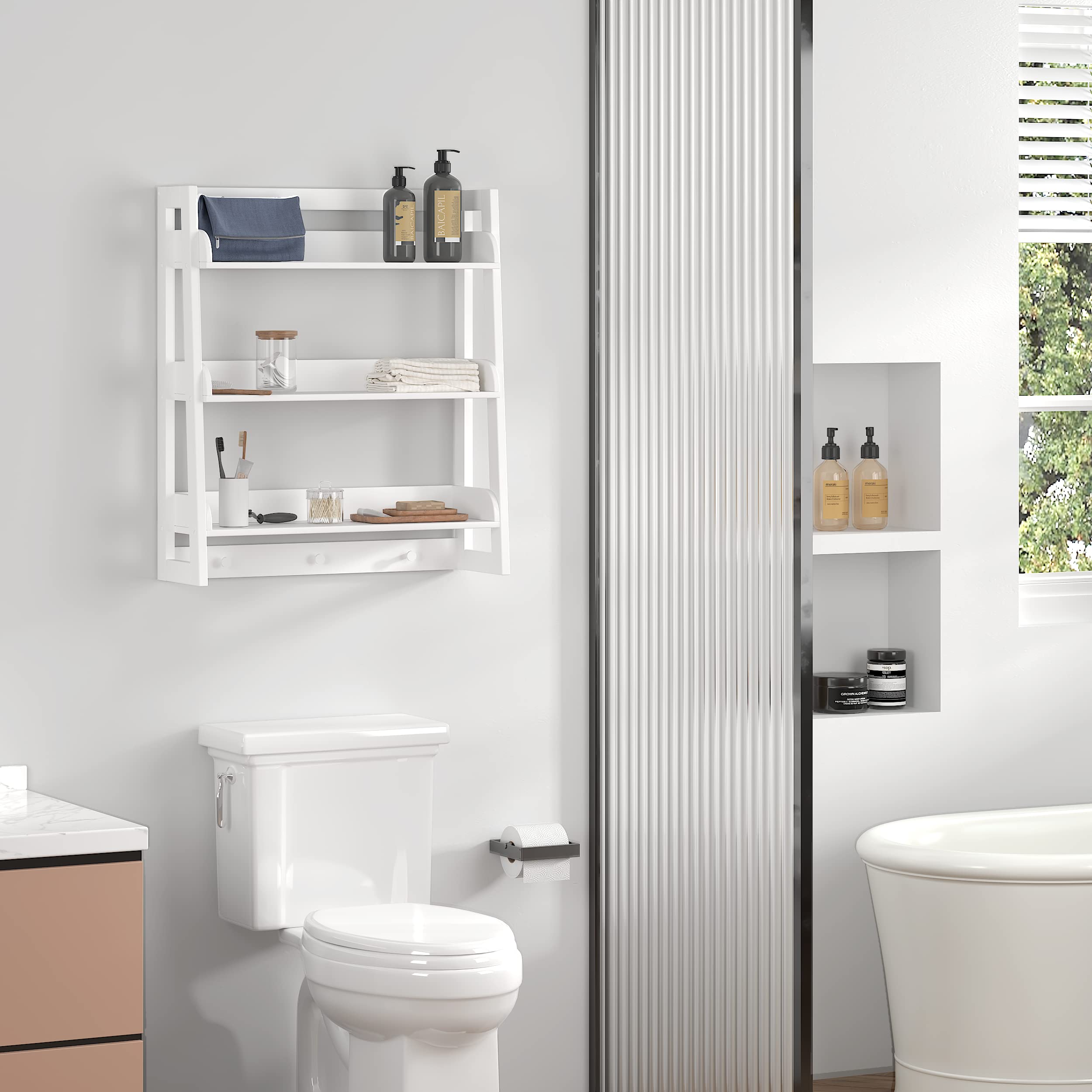 UTEX white finish complements any room style.