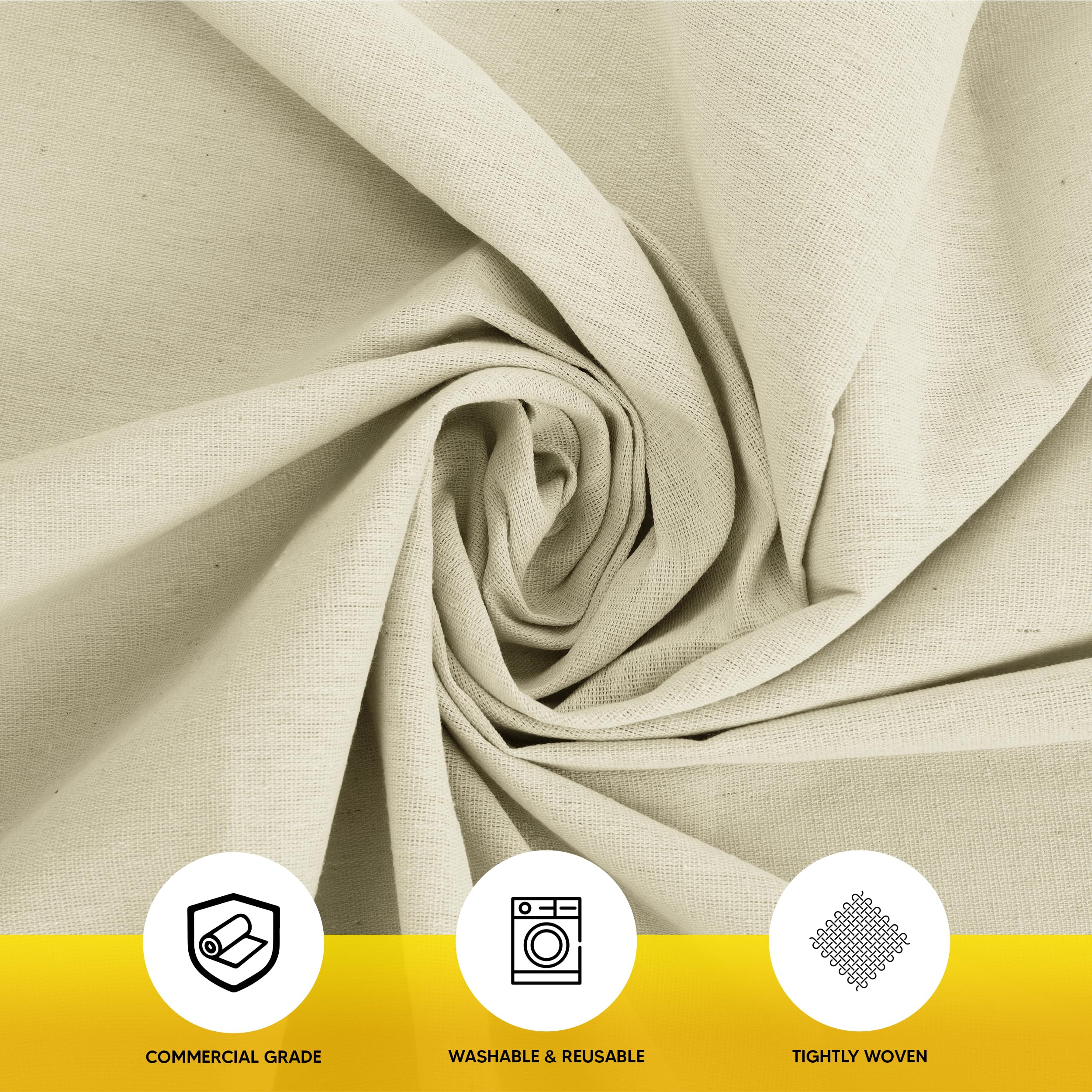 Utopia Home drop cloth folded for easy storage