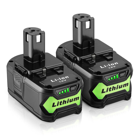 UTRBATT 6500mAh 18V battery front view for extended tool runtime.