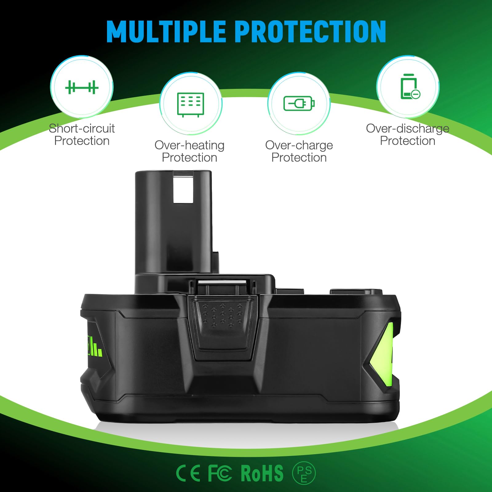 UTRBATT OEM-replacement tested badge signaling reliable performance.
