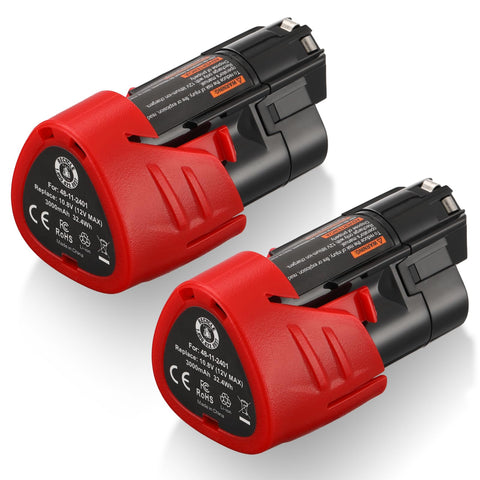 UTRBATT Milwaukee M12 2-pack 3000mAh for ready power on the job.