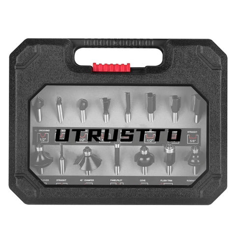 UTRUSTTO round over bit 3/8 inch for smooth edge finishing.